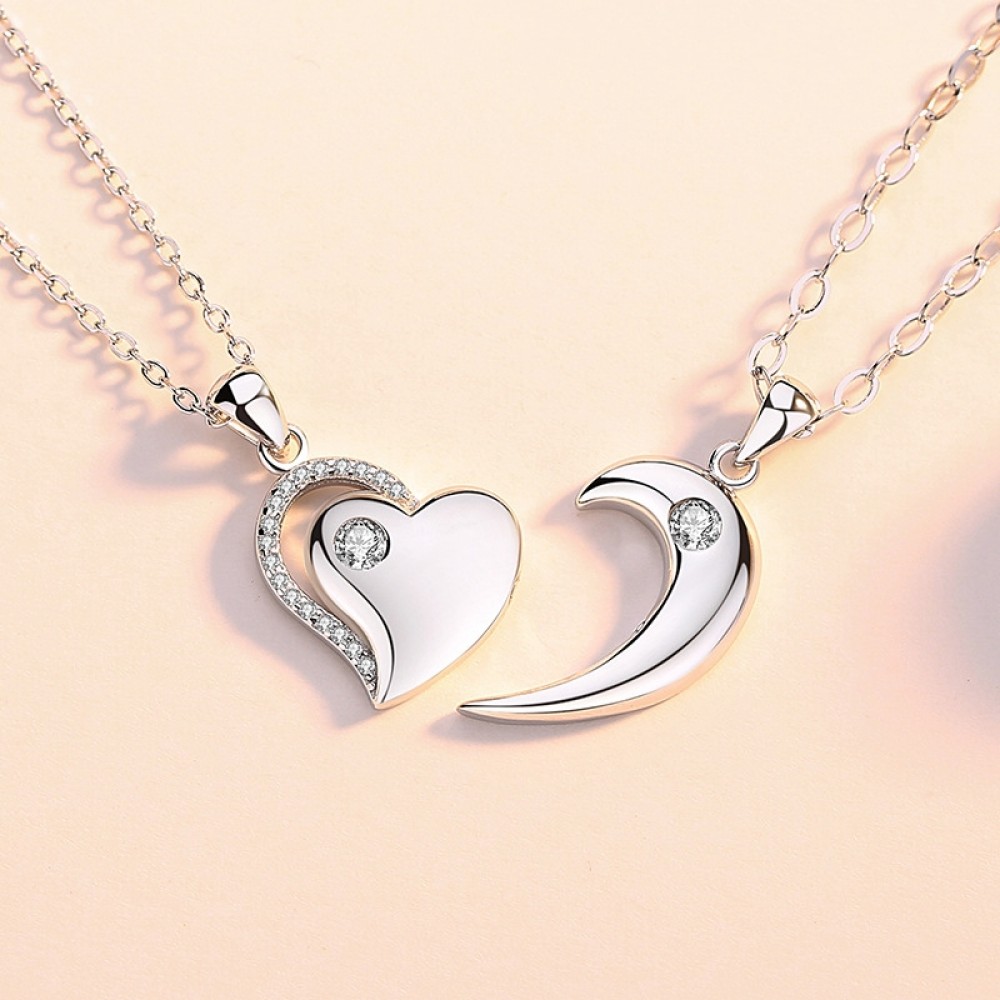 2pcs magnetic couple necklace lovers heart| Alibaba.com