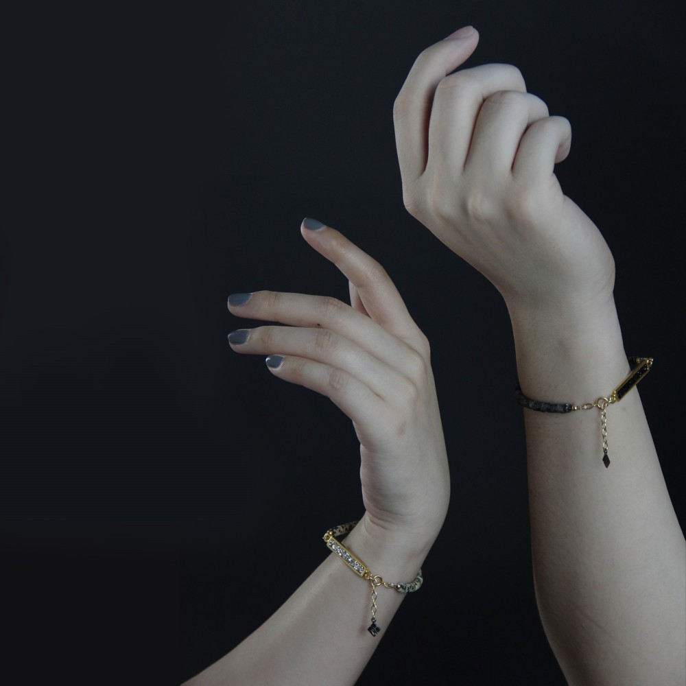 Lovers Couple Bracelets | Hematite Leather Cord Braid Chain – ElysMode