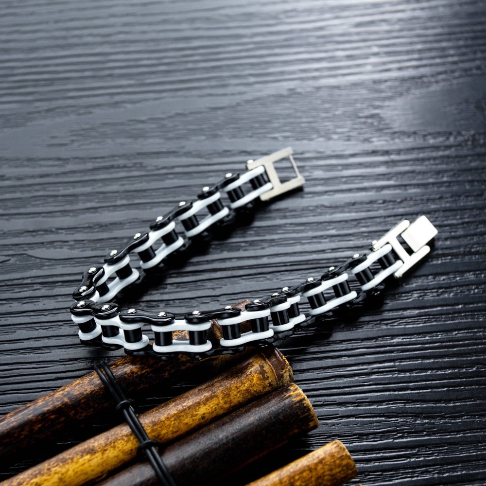Cycolinks 925 Sterling Silver Bike Chain Bracelet 8mm | Cycolinks
