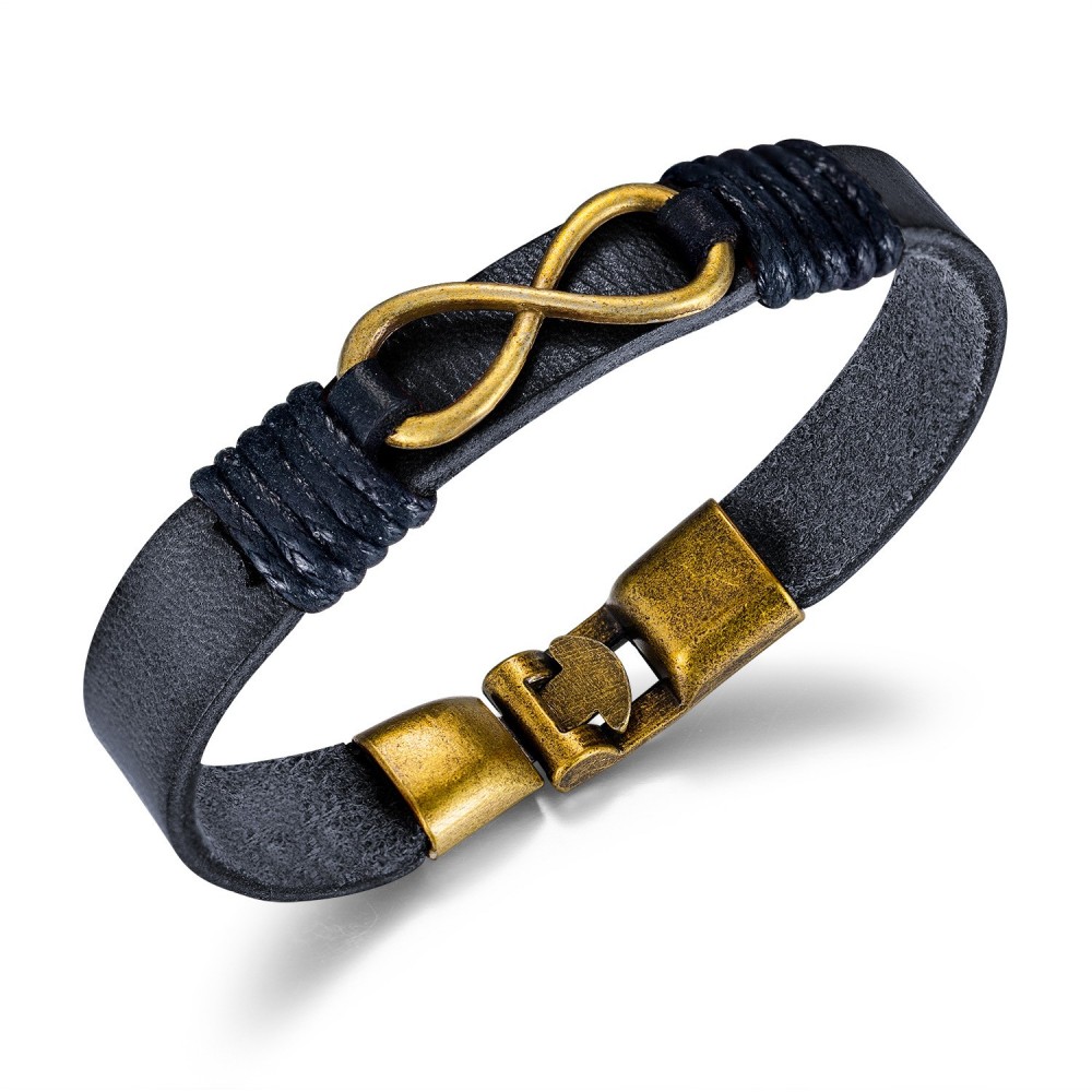 Vegvisir Leather Charm Bracelet – Wyvern's Hoard