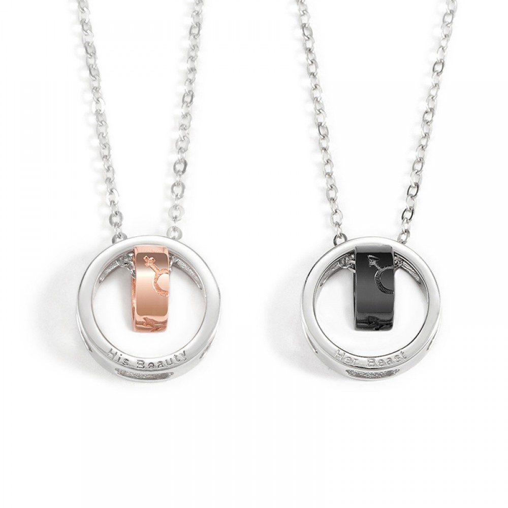 His & Hers Spotify Code Necklace Set - Couples Necklace Sets