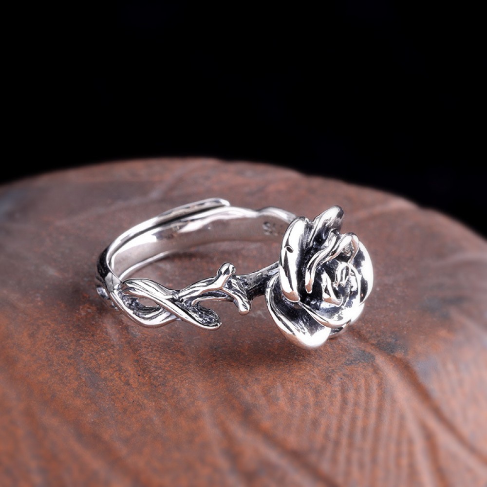 Adjustable Rose Ring – Photo Jewels