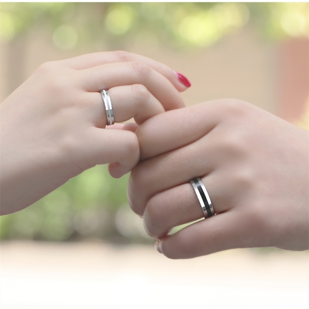 Interlocking Couple Promise Rings Set for Women and Men, Simple Cute  Wedding Ring Band in 925 Sterling Silver, Matching His and Hers Jewelry for  Couples [MR-1277] - $65.00 : iDream Jewelry