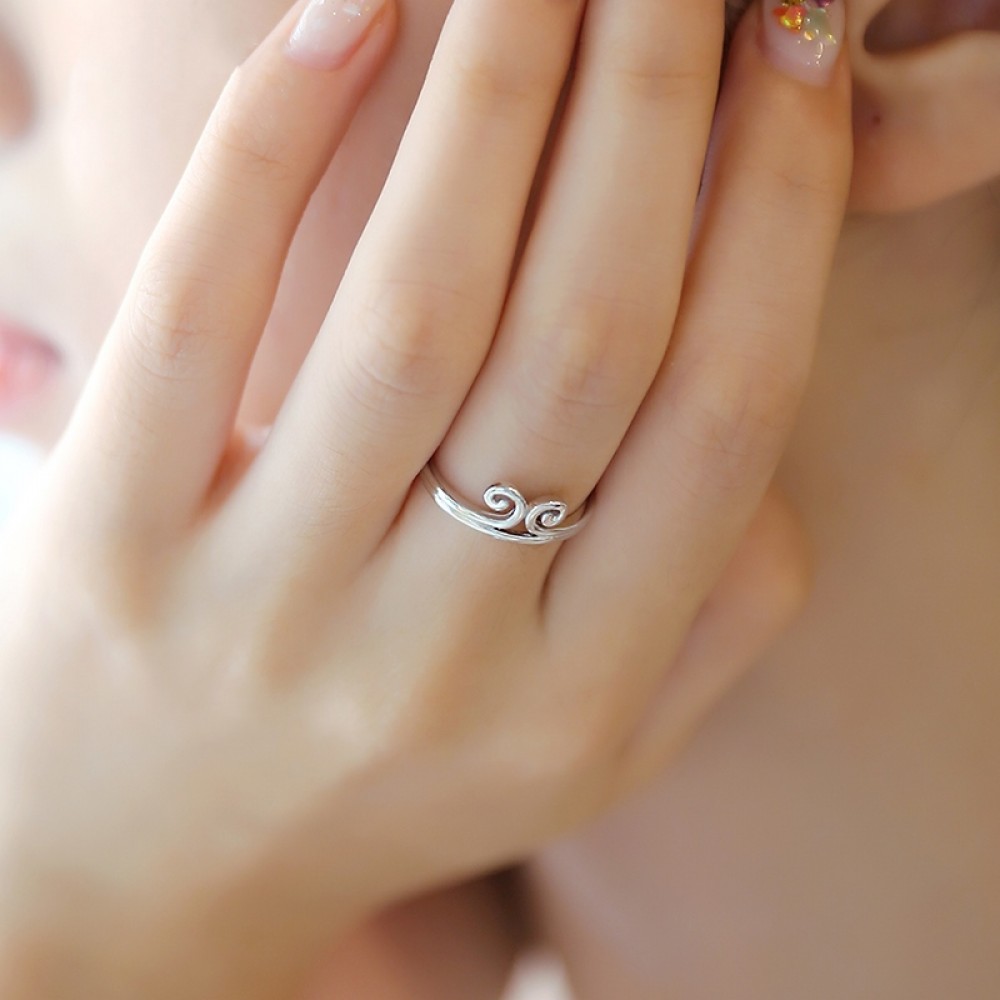 New Design Antlers Shape Pure Silver No Stone Open Size Rings for Gifts -  China Plain Rings and Engagement Rings price | Made-in-China.com