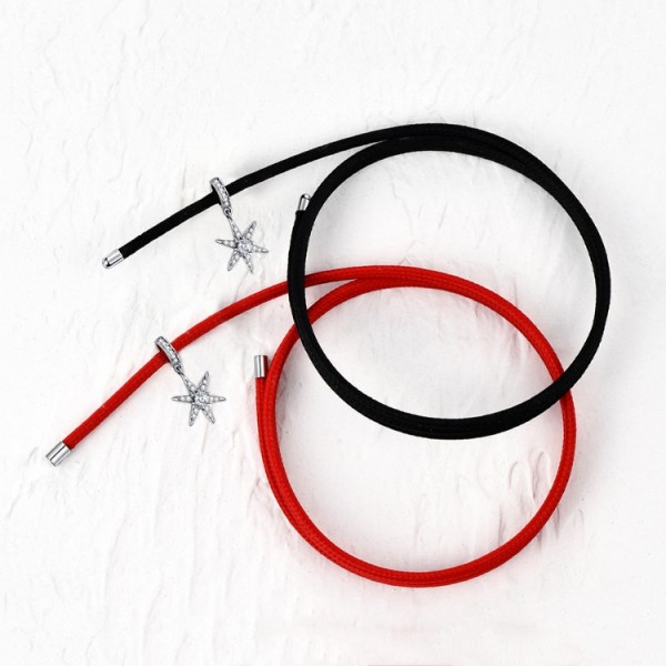 Adjustable Rope Star Charm Bracelets For Couples Multi-color Optional