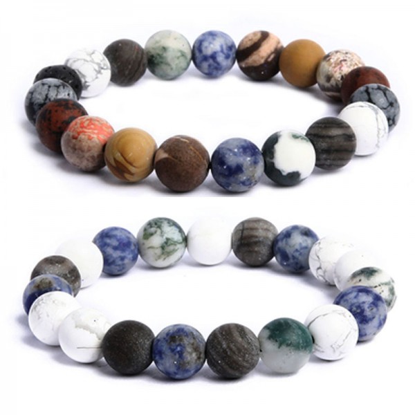 Personalized You Are The Universe Beaded Bracelets For Couples