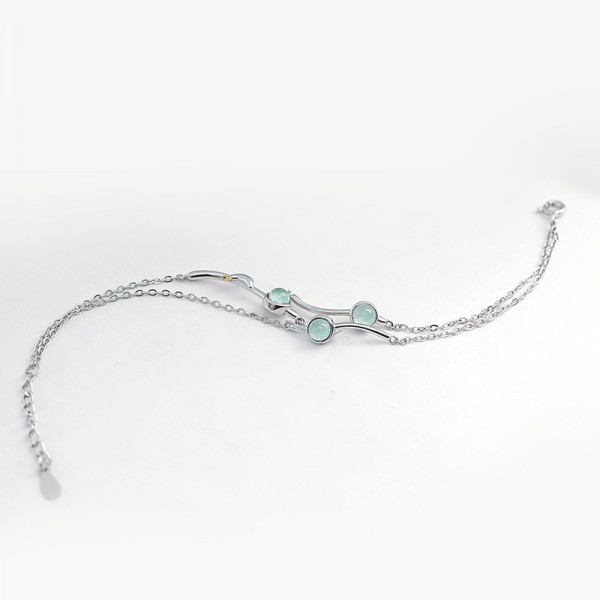 Cute Summer's Desire Charm Bracelet For Womens In Sterling Silver