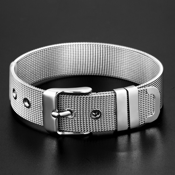 Simple Belt Bracelet For Men In Titanium