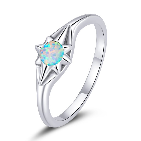Awn Star Opal 925 Sterling Silver Ring