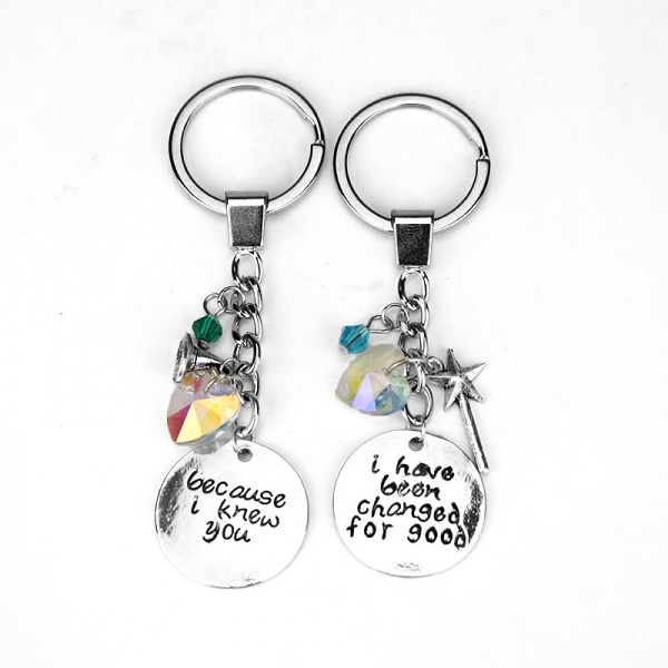 For Good Matching Couple Keychains In Zinc Alloy