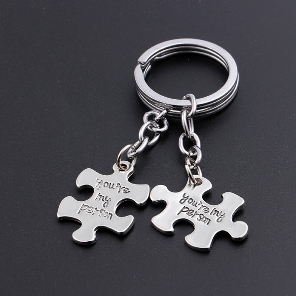 You Are My Person Matching Couple Keychains In Zinc Alloy