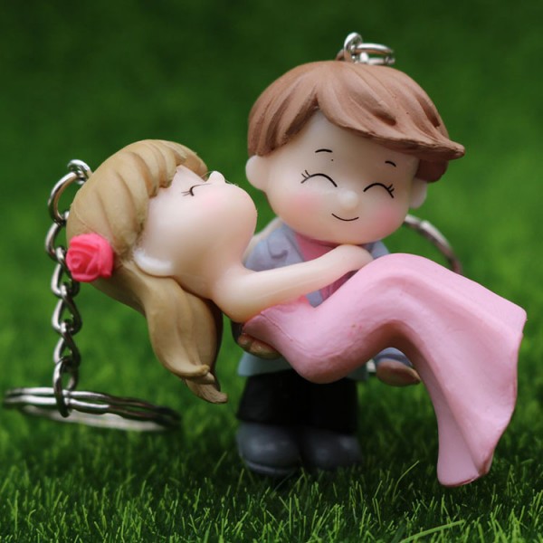 Cute PVC Newlyweds Keychains For Couples