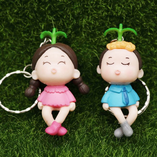 Cute Kssing Couple Doll Keychains