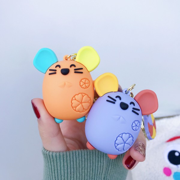 Cute Silicone Mouse Keychains For Couples