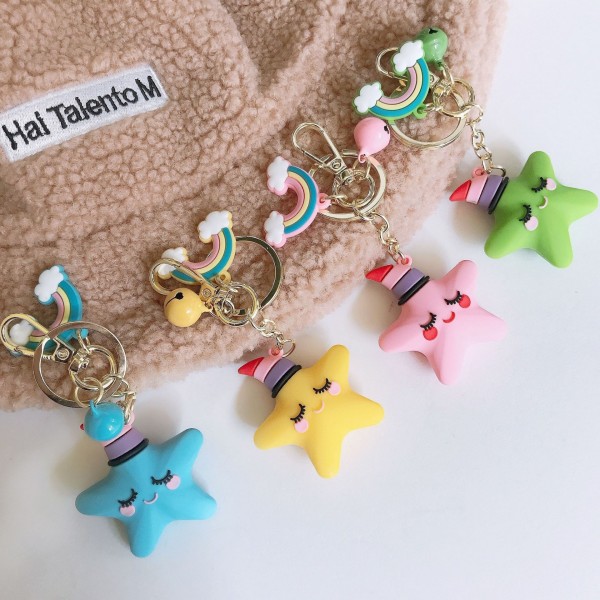 Cute Silicone Starfish Keychains For Couples