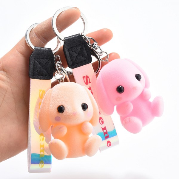 Cute Silicone Rabbit keychains For Couples