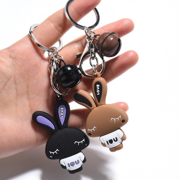 Cute PVC Rabbit keychains For Couples