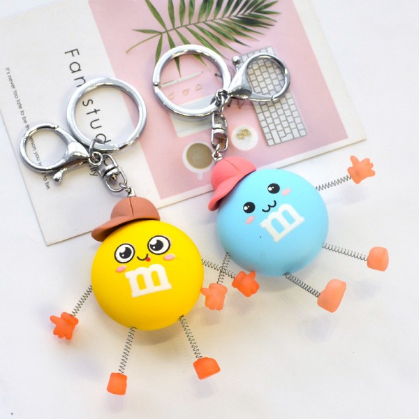 Cute PVC Beans Keychain For Couples