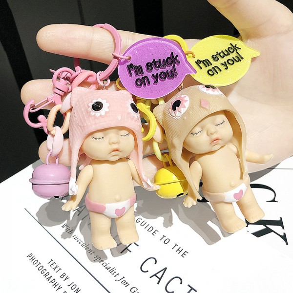 Cute PVC Baby Keychains For Couples