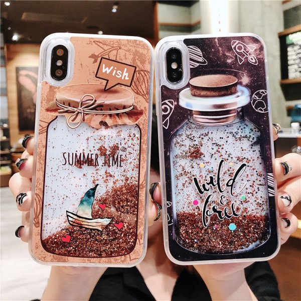 Cool Drifting Bottle iPhone Cases For Couples In Silicone