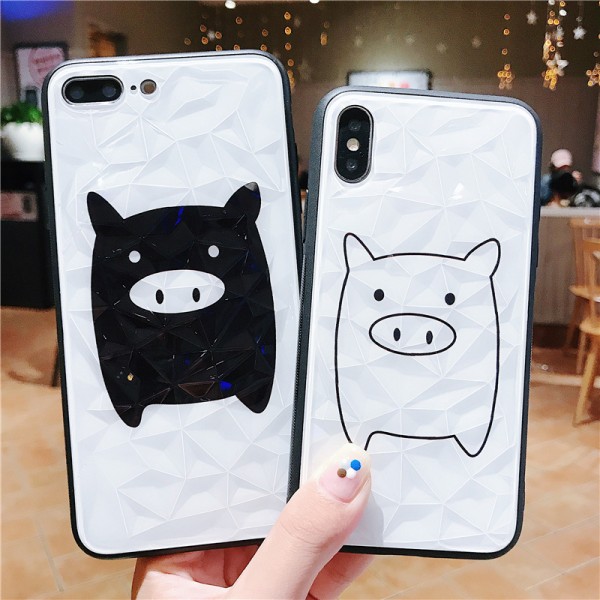 Cute Pig iPhone Cases For Couples In TPU
