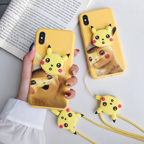 Pokemon Detective Pikachu iPhone Cases For Couples In TPU