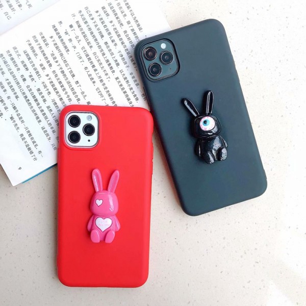 Cool Red And Black Rabbit iPhone Cases In TPU