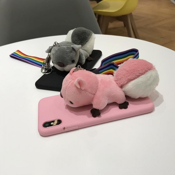 Cute Squirrel iPhone Cases For Couples In TPU