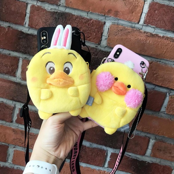 Couple's iPhone Cases With Little Yellow Duck Wallet In TPU