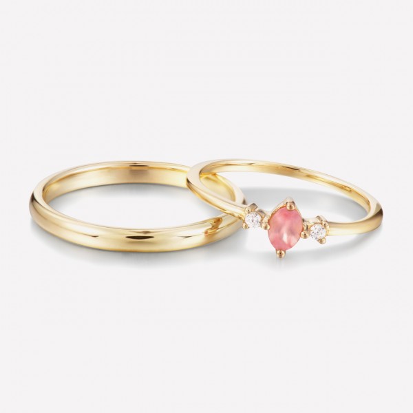 9k Gold Anniversary Ring Ruby Promise Ring For Couples
