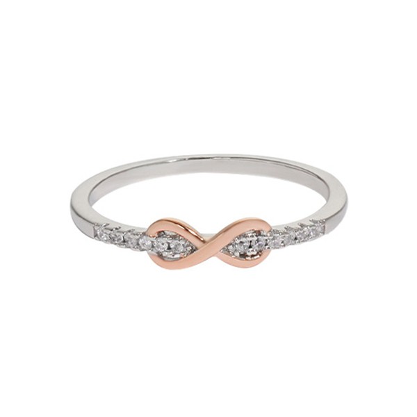 Engravable Love Forever Infinity Promise Ring For Her In Sterling Silver