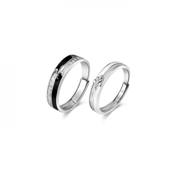 Inspired By Princess And Knight Sterling Silver Couple Matching Rings
